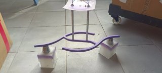 Lámpara de techo morada
