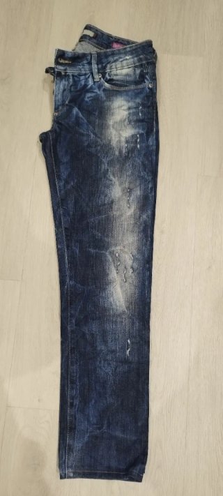 Pantalón vaquero Salsa azul desgastado