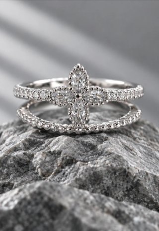 Anillo Acero Quirúrgico Doble Talla Ajustable