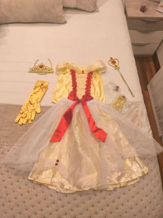 Disfraz Princesa Amarillo con Accesorios Talla 3