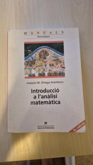 Introducció a l'anàlisi matemàtica