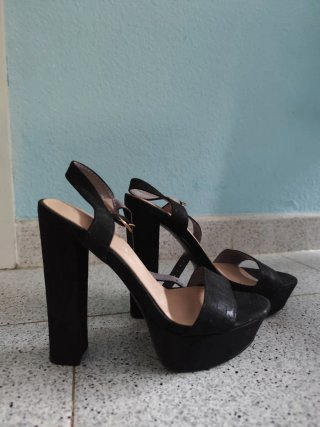 Sandalias de Plataforma Negras