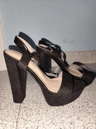Sandalias de Plataforma Negras