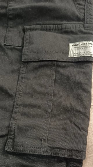 Pantalón Cargo Zara Negro