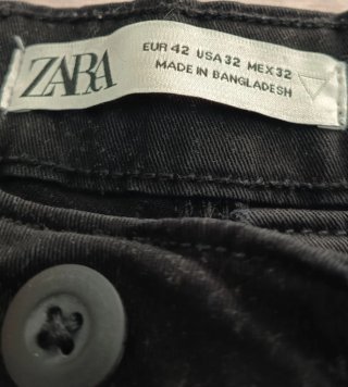 Pantalón Cargo Zara Negro