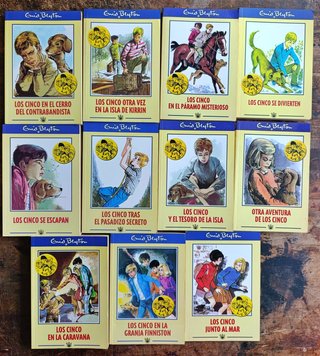 Lote 11 libros Los Cinco - Enid Blyton (RBA)