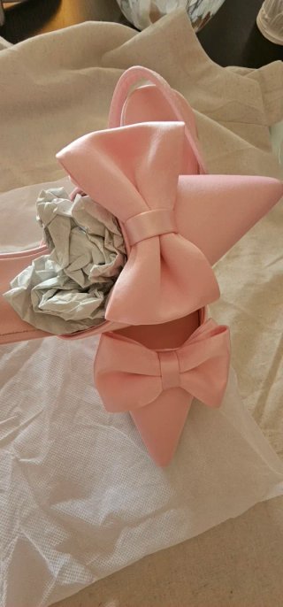 Zapatos de Tacón Fiesta Rosa Bebé Talla 39