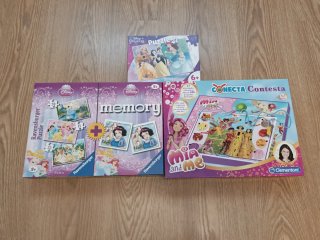 Pack 3 Juegos: Memory, Conecta y Puzzle.3-7 años