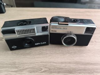 Lote 2 Cámaras Agfa Click y Kodak Instamatic