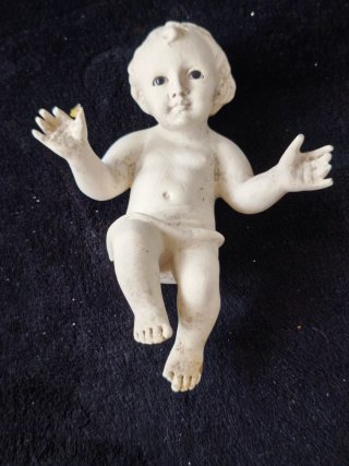 Niño Jesús Olot Antiguo 17cm (Para Restaurar)