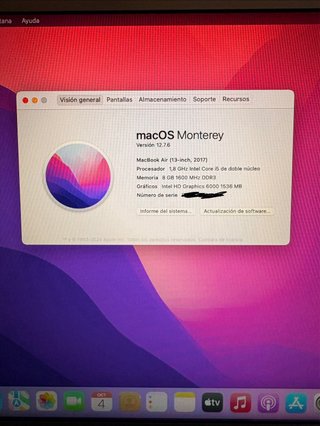MacBook Air 13” 2017 Plata