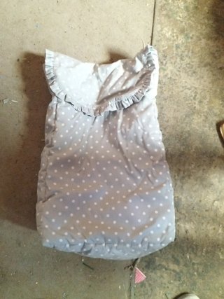 Saco para Silla de Paseo Gris con Topos