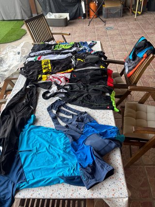 Lote de ropa de ciclismo