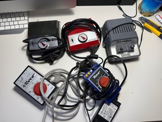 Lote de 5 Transformadores para Trenes y Scalextric