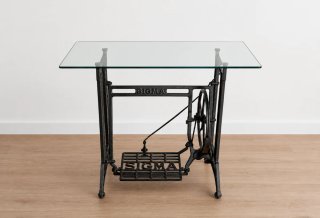 Mesa Vintage de Máquina Sigma & cristal