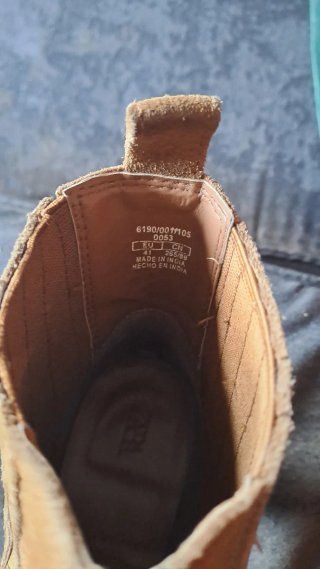 Botines de serraje marrón Zara