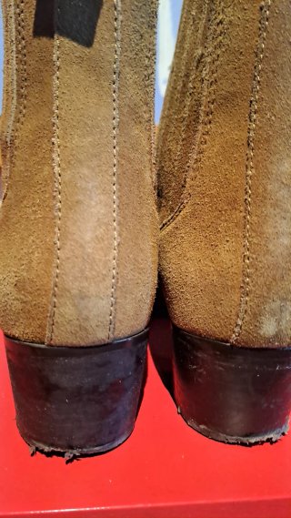 Botines de serraje marrón Zara