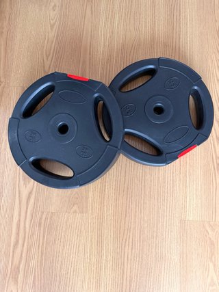 Discos de pesas 25mm (juego 4 discos), 30 kg.
