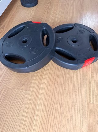 Discos de pesas 25mm (juego 4 discos), 30 kg.
