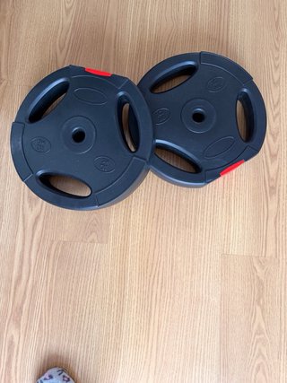 Discos de pesas 25mm (juego 4 discos), 30 kg.