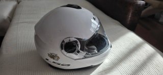 Casco de moto LS2 blanco