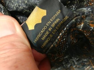Chaqueta Bomber Vintage Piel Negra Made in Spain L