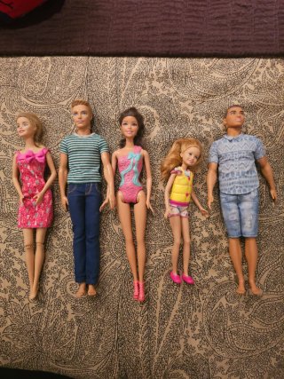 Muñeco Kasimerito,barbie,robo turtle