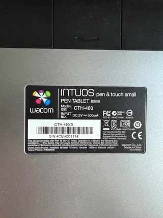 Tableta gráfica Wacom Intuos CTH-480
