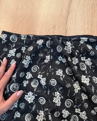 Conjunto de traje falda y camisa negro - Vintage M