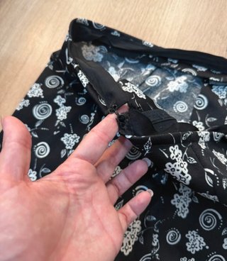 Conjunto de traje falda y camisa negro - Vintage M