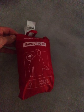 Chubasquero Quechua Raincut Rojo Talla XS/S