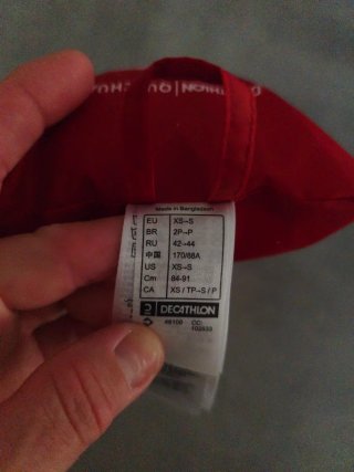 Chubasquero Quechua Raincut Rojo Talla XS/S