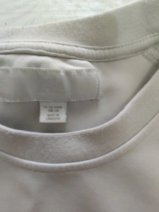 Sudadera Zara manga corta beige Talla M