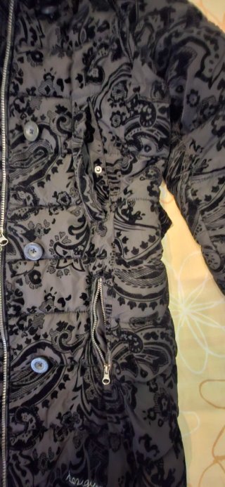 Abrigo Desigual Negro Talla 38
