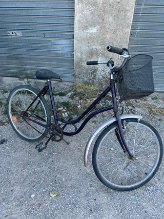 Bicicleta de Paseo con Cesta y Guardabarros