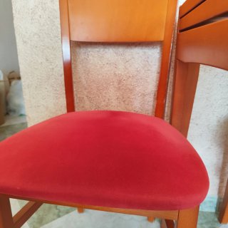 Mesa cristal comedor con 6 sillas