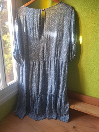 Vestido Women'secret Estampado Azul Talla XL