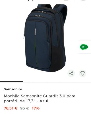 Mochila azul Samsonite