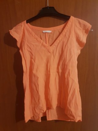 Camiseta naranja mujer