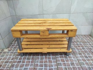Mesa de centro hecha con palets