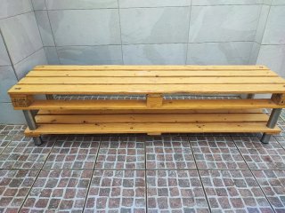 Mueble TV hecho con palets