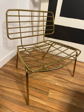 Silla de Metal Dorada