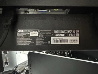 Monitor AOC 165Hz + Brazo hidráulico