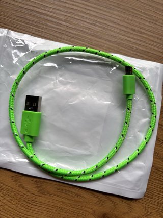 Cable USB a Micro USB Verde