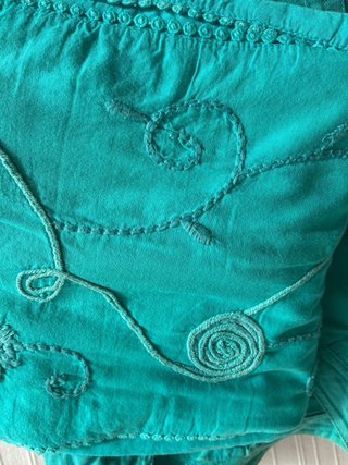 Conjunto Vestido y Cazadora Turquesa