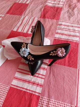 Zapatos de Salón Negros Hello Clock Talla 40