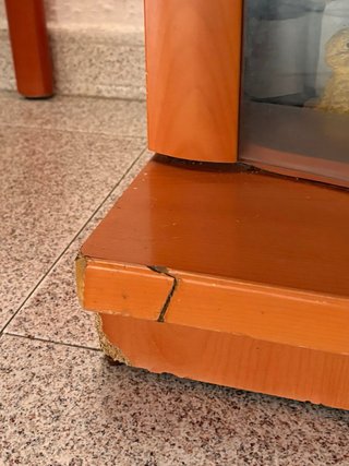 Mueble de Salón y Mesita de Madera de Haya