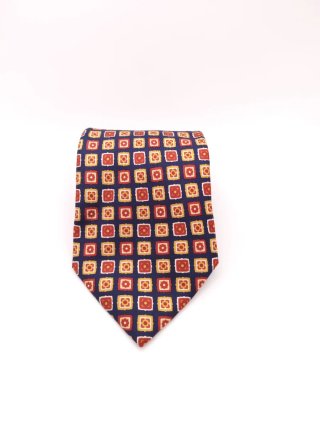Corbata Pierre Balmain Seda Vintage Geométrica