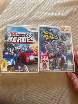 2 Juegos para Wii: Emergency Heroes y Raving