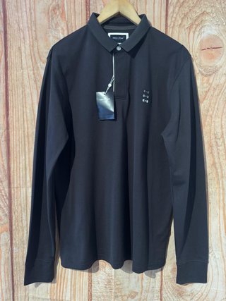 Polo de Manga Larga Eden Park gris plomo original